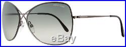 Tom Ford Butterfly Sunglasses TF250 Colette 08C Gunmetal/Black 63mm FT0250
