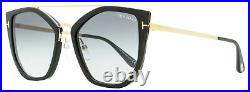 Tom Ford Butterfly Sunglasses TF648 Dahlia-02 01B Black/Gold 55mm FT0648