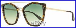 Tom Ford Butterfly Sunglasses TF648 Dahlia-02 56P Havana/Gold 55mm FT0648