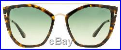 Tom Ford Butterfly Sunglasses TF648 Dahlia-02 56P Havana/Gold 55mm FT0648