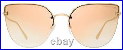 Tom Ford Butterfly Sunglasses TF652 Ingrid-02 33Z Gold 60mm FT0652