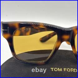 Tom Ford CAINE-02 FT1280 Blonde Havana/Brown (53E) Sunglasses Flawless