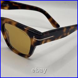 Tom Ford CAINE-02 FT1280 Blonde Havana/Brown (53E) Sunglasses Flawless