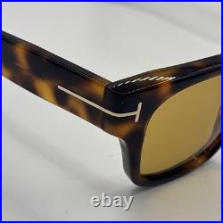 Tom Ford CAINE-02 FT1280 Blonde Havana/Brown (53E) Sunglasses Flawless