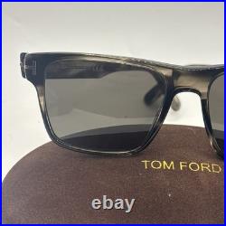 Tom Ford CALDER FT1205 Black Havana/Grey (56A) Sunglasses