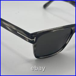 Tom Ford CALDER FT1205 Black Havana/Grey (56A) Sunglasses