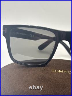 Tom Ford CALDER FT1205 Black/Smoke (01A) Sunglasses Authentic Brand New With Cas