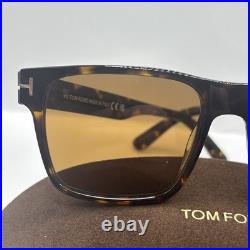 Tom Ford CALDER FT1205 Dark Havana/Brown (52E) Sunglasses Brand New Authentic