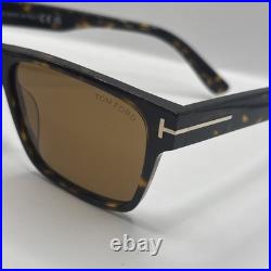 Tom Ford CALDER FT1205 Dark Havana/Brown (52E) Sunglasses Brand New Authentic