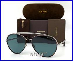Tom Ford CURTIS FT0748 54V Havana Gunmetal / Blue 59mm Sunglasses TF0748