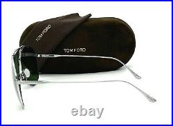 Tom Ford CYRUS FT0747 16N Palladium / Dark Green 62mm Sunglasses TF0747