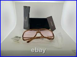 Tom Ford Caine FT0800 45Y Brown Champagne Crystal Square Sunglasses