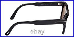 Tom Ford Calder FT1205 Sunglasses Male Shiny Black 55mm New 100% Authentic Tom Ford Calder FT1205 Sunglasses Male Shiny Black 55mm New 100% Authentic