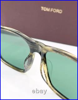 Tom Ford Calder Sunglasses TF1205 Gray Marble/Green 55-17-145mm Case New