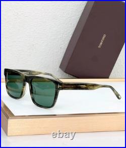 Tom Ford Calder Sunglasses TF1205 Gray Marble/Green 55-17-145mm Case New