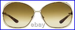 Tom Ford Carla Sunglasses TF157 28F Gold/Havana 66mm FT0157