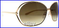 Tom Ford Carla TF157 28P Gold/Ivory Women's Soft Square Sunglasses