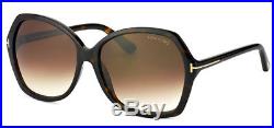Tom Ford Carola Butterfly Sunglasses with Gradient Lens Made In Italy FT0328S