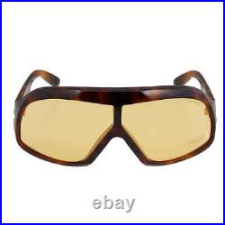 Tom Ford Cassius Amber Mask Unisex Sunglasses FT0965 52E 78 FT0965 52E 78