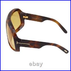 Tom Ford Cassius Amber Mask Unisex Sunglasses FT0965 52E 78 FT0965 52E 78
