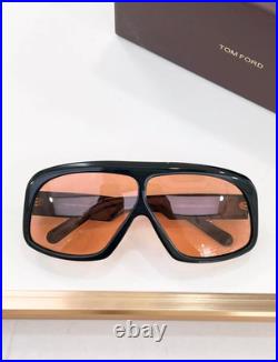 Tom Ford Cassius Sunglasses FT0965 Black/Orange 78-4-125mm With Case New