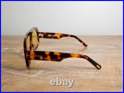 Tom Ford Cassius TF965 Oversized Aviator Sunglasses 78mm Tortoise/Yellow Lens