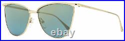 Tom Ford Cat Eye Sunglasses TF684 Veronica 28W Gold 58mm FT0684