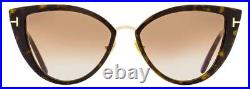Tom Ford Cat Eye Sunglasses TF868 Anjelica-02 52F Dark Havana/Gold 57mm FT0868 Tom Ford Cat Eye Sunglasses TF868 Anjelica-02 52F Dark Havana/Gold 57mm FT0868