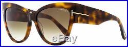 Tom Ford Cateye Sunglasses TF371 Anoushka 53F Havana 57mm FT0371