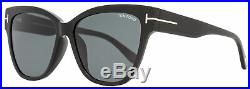 Tom Ford Cateye Sunglasses TF547K 01A Black/Gold 58mm FT0547