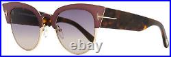 Tom Ford Cateye Sunglasses TF607 Alexandra-02 74B Antique Rose/Vintage Havana 51