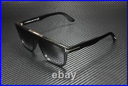 Tom Ford Cecilio-02 FT0628 01B Shiny Black Gradient Smoke 57 mm Men's Sunglasses