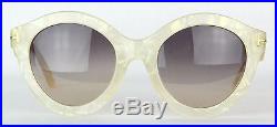 Tom Ford Chiara Round Sunglasses FT0359 359 21B Mother of Pearl Msrp $390.00