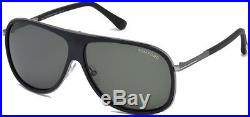 Tom Ford Chris Men's Matte Black Pilot Sunglasses FT0462 02N Made In Italy