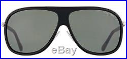 Tom Ford Chris Men's Matte Black Pilot Sunglasses FT0462 02N Made In Italy