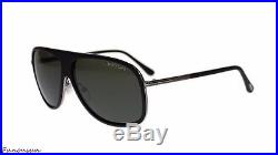 Tom Ford Chris Men's Sunglasses FT0462 02N Black Gunmetal/Green Lens Aviator