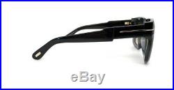 Tom Ford Christian TF0729 05B Shiny Black / Smoke 53mm Sunglasses FT0729
