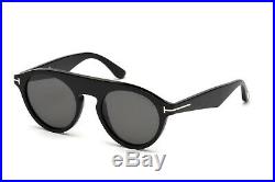 Tom Ford Christopher-02 FT0633 TF 633 01A Black Gold Grey Lens Men Sunglasses