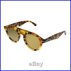 Tom Ford Christopher TF 633 55E Light Havana Plastic Sunglasses Brown Lens