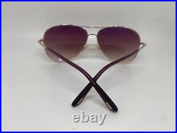 Tom Ford Clark TF823 28U Sunglasses Rose Gold Pink 61-14-140mm Comes with Full Set