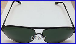 Tom Ford Cliff Sunglasses Matte Black Metal Frame Green Lens TF450 02N 61mm