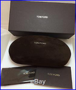 Tom Ford Cliff Sunglasses Matte Black Metal Frame Green Lens TF450 02N 61mm