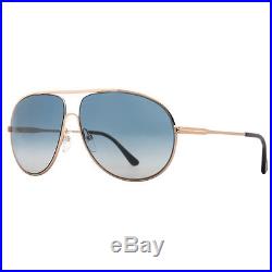Tom Ford Cliff TF 450 28P Shiny Gold/Havana Men's Aviator Sunglasses