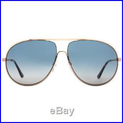 Tom Ford Cliff TF 450 28P Shiny Gold/Havana Men's Aviator Sunglasses