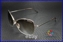 Tom Ford Colette FT0250 28F Shiny Rose Gold Gradt Brown 63 mm Women's Sunglasses