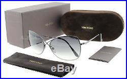 Tom Ford Colette TF250 08C Women's Gunmetal/Black Gradient Butterfly Sunglasses