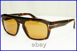 Tom Ford Conrad Sunglasses Brown Square Havana Gold Mens TF 470 56E FT 0470