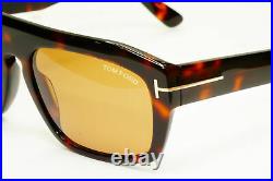 Tom Ford Conrad Sunglasses Brown Square Havana Gold Mens TF 470 56E FT 0470
