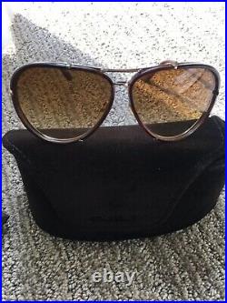 Brown Gradient Sunglasses TF109 14P Tom Ford Cyrille Havana Gold 