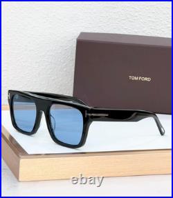Tom Ford Cyrus-02 Sunglasses TF1337 Black/Blue 53-20-145mm With Case New Tom Ford Cyrus-02 Sunglasses TF1337 Black/Blue 53-20-145mm With Case New